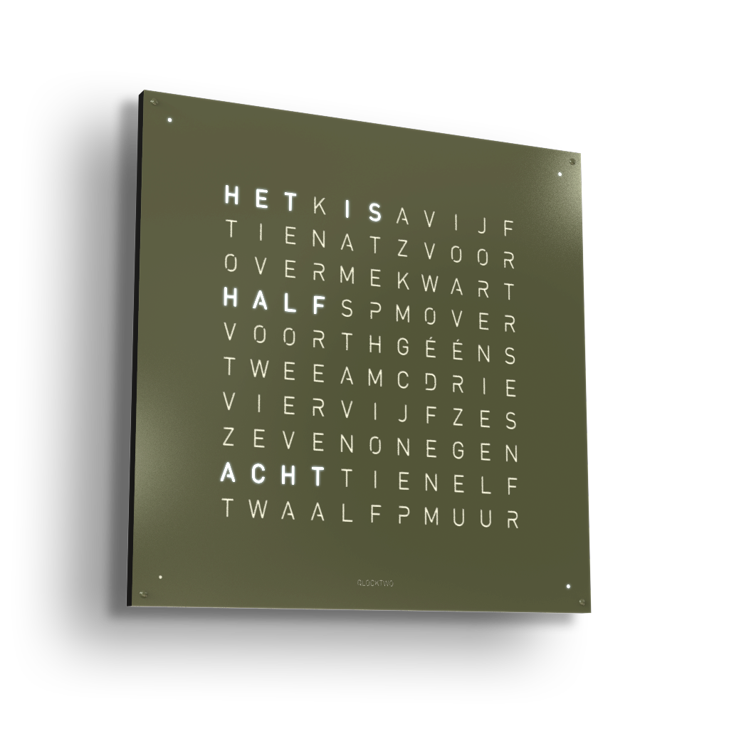 Qlocktwo Earth 90 Olive